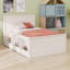 Lit plateforme avec lit gigogne et rangement sous le lit-1605406740
