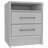 Eter Compact Nightstand with Two Drawers and One Shelf, Minimalist Bedroom Bedside Storage-901059919