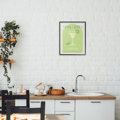 Giclée encadrée de style margarita rétro, design par Lil 'Rue