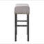 Tabouret à hauteur de comptoir brun clair et gris vieilli (ensemble de 2)