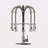 Commercial Modern Single Handle Spring High Arc Kitchen Faucet-118350789