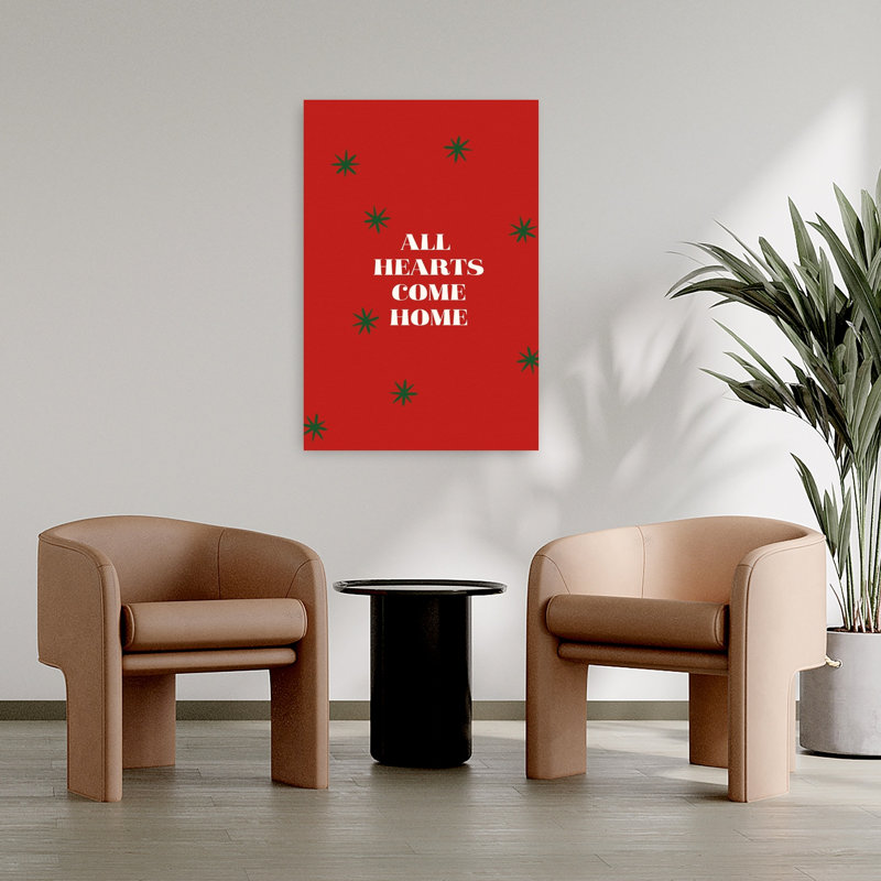 All Hearts Come Home Abstract Contemporary Architecture Landscape Wall Art Print 1 Piece Wrapped Canvas Wall Art