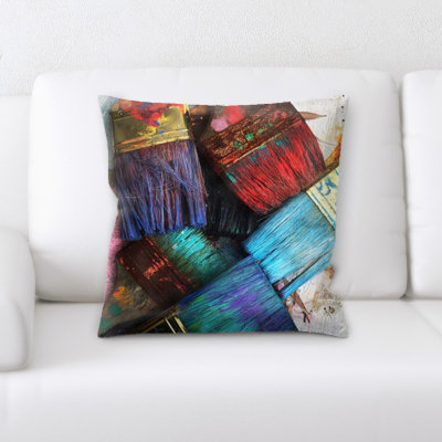 Microsuede Reversible Throw Pillow