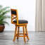 Tabouret pivotant de 30 po au fini gris anthracite fascinant-1164330-1164332