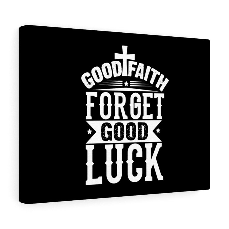 Good Faith White Cross - Wrapped Canvas Print, 46cm H x 61cm W