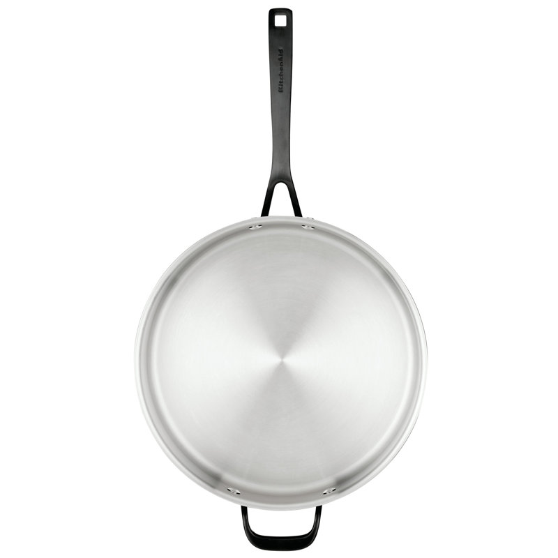 KitchenAid® 5-Ply Clad Stainless Steel Induction Saute Pan with Lid, 5-Quart