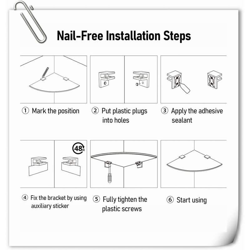 Dipanshi Wall Shower Shelf