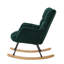 Fauteuil oscillant berçant en tissu rembourré, assemblage rapide pour le salon et la chambre à coucher