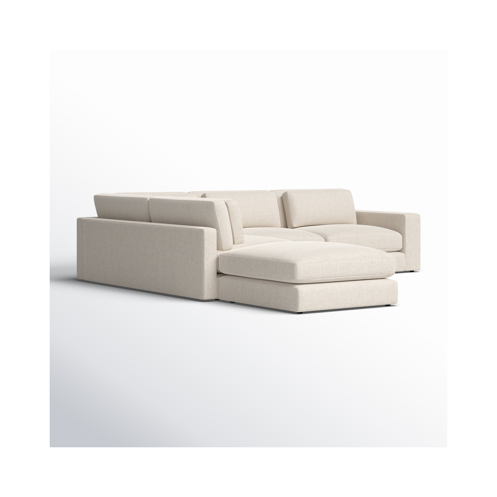 Bridgette 5 - Piece Upholstered Modular Sectional, Left Arm Facing, Essence Natural