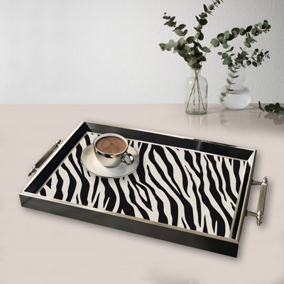 Elegant Glass Tray, 19.7 x 11.4 x 1.4 inches | 100% Durable Glass Construction | Easy to Clean with Damp Cloth | Ideal for Serving, Decorative Display, and Organizing | Stylish Addition to Home Décor