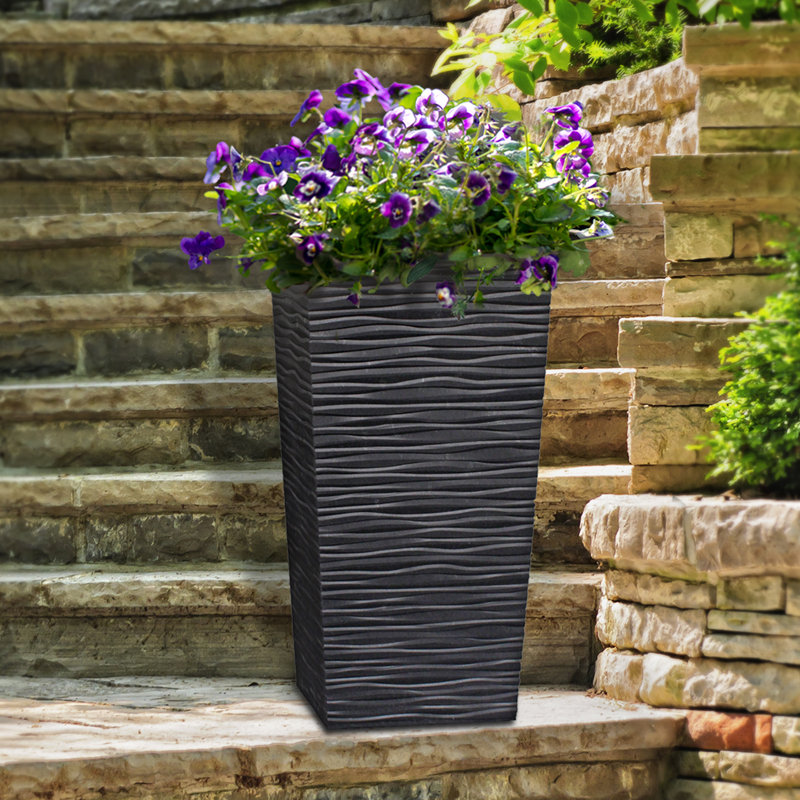 Pot à fleurs en caoutchouc recyclé