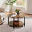 Rustic Round Coffee Table Sofa Table-108957401