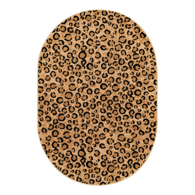 Testerman Animal Print Light Brown Area Rug