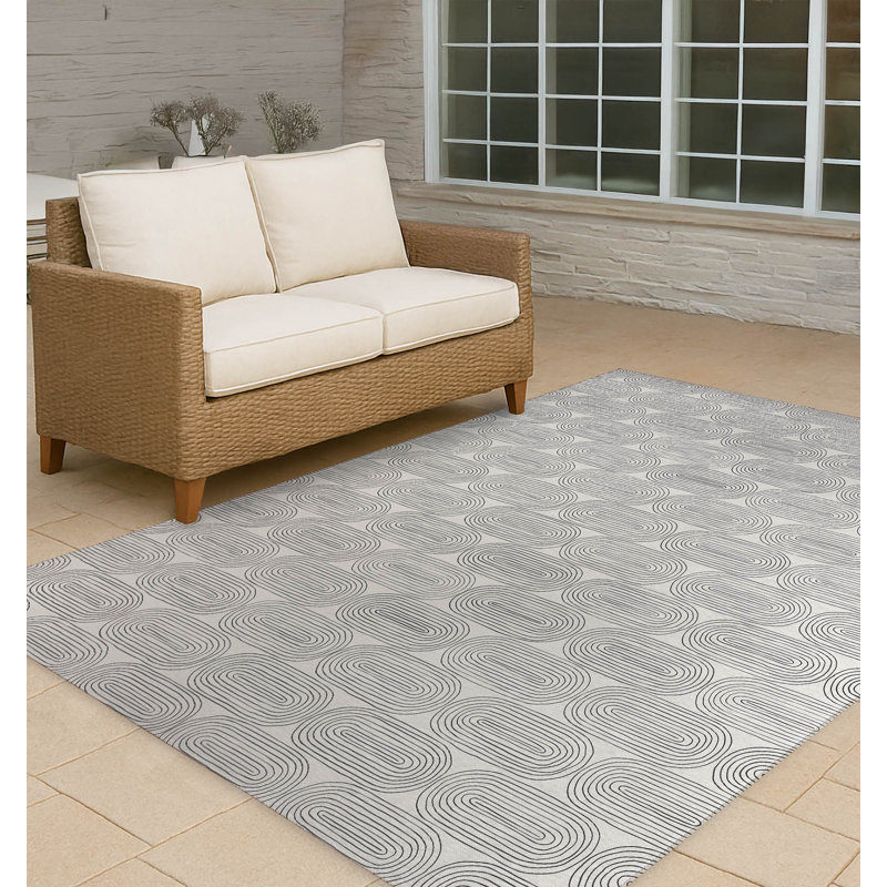 Tapis d'extérieur antidérapant Earthy Embrace, Rectangulaire 3 pi x 5 pi