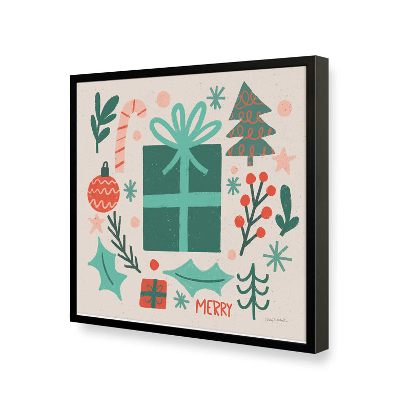 «Warm Wishes I» par Cheryl Warrick, reproduction d'art, H 36 po x l 36 po, Noir