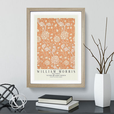 Wild Tulip with Border by William Morris - Picture Frame Painting