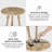 Amber Solid Wood Round Top End Table-951380379