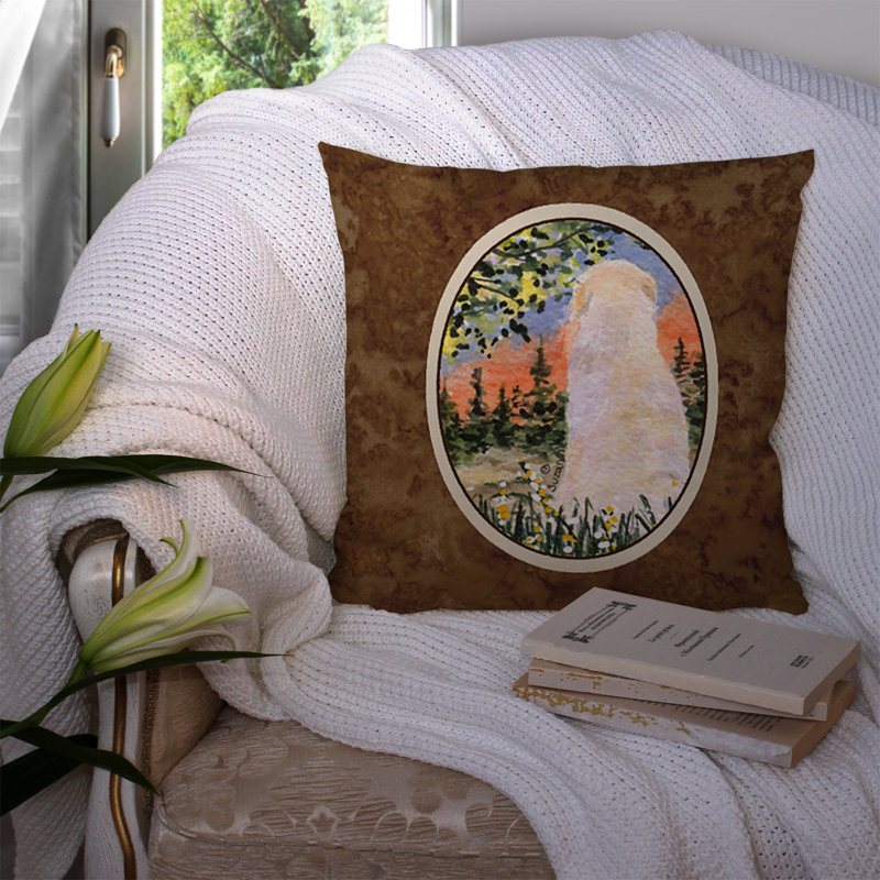 Coussin décoratif intérieur/extérieur golden retriever