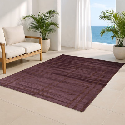 Tapis brun abstrait intérieur et extérieur