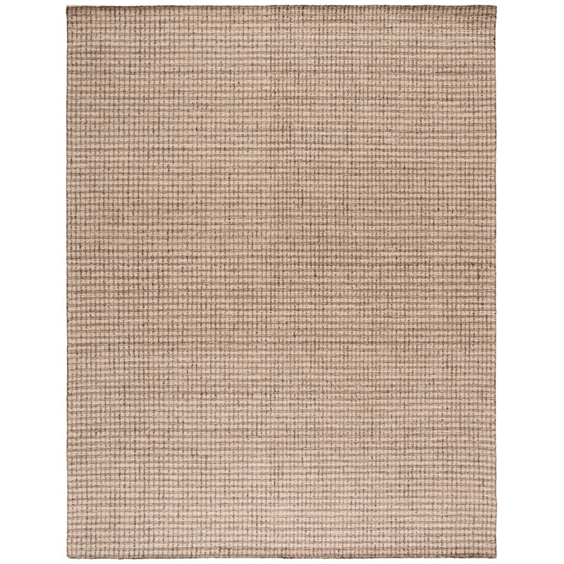 Tapis rayé en laine et en jute touffeté à la main Pavinder, Rectangle 8 pi x 10 pi