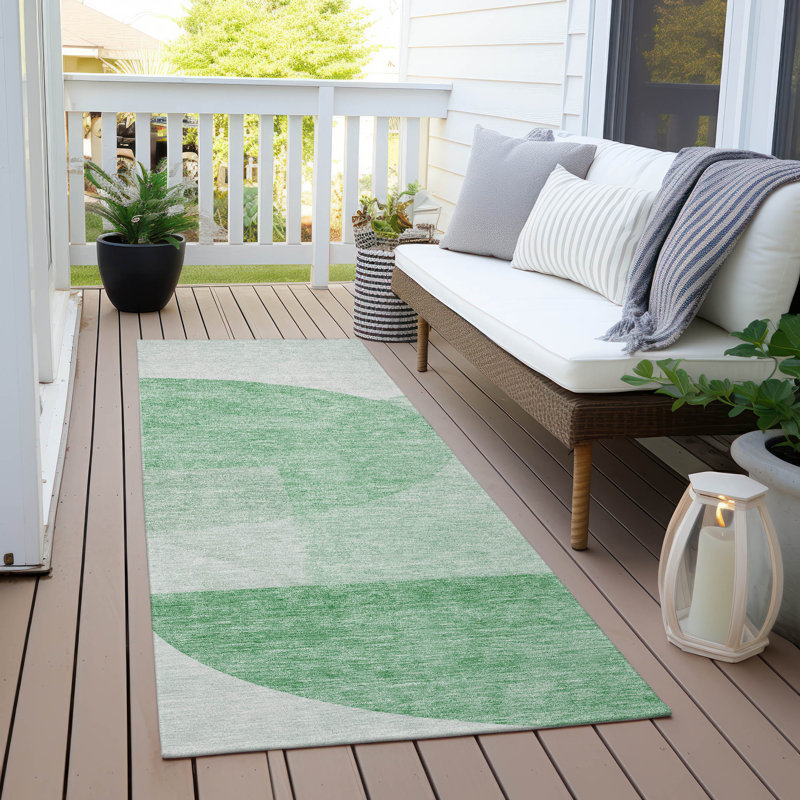 Tapis intérieur / extérieur Ayush, Tapis de couloir 2 pi 3 po x 7 pi 6 po