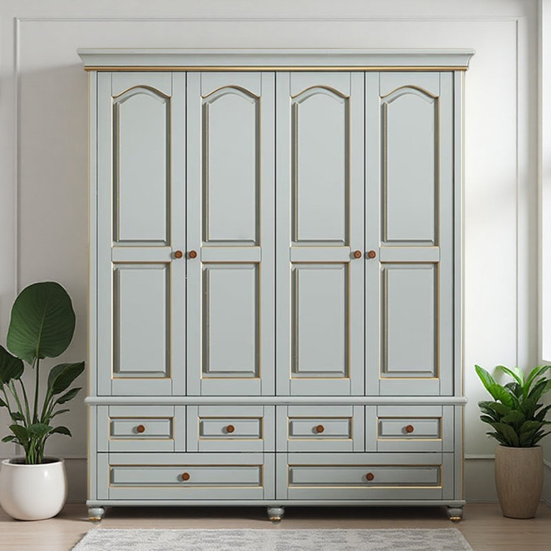 Armoire moderne, simple et luxueuse gris clair