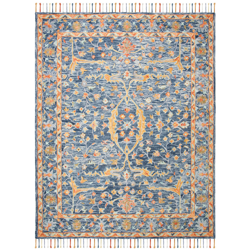 Vahakn Hand Tufted Wool Oriental Rug, Rectangle 8' x 10'