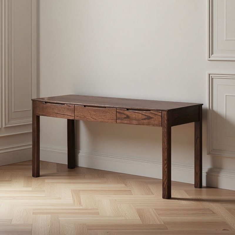 Solid wood desk, 29.92" H x 55.12" W x 23.62" D