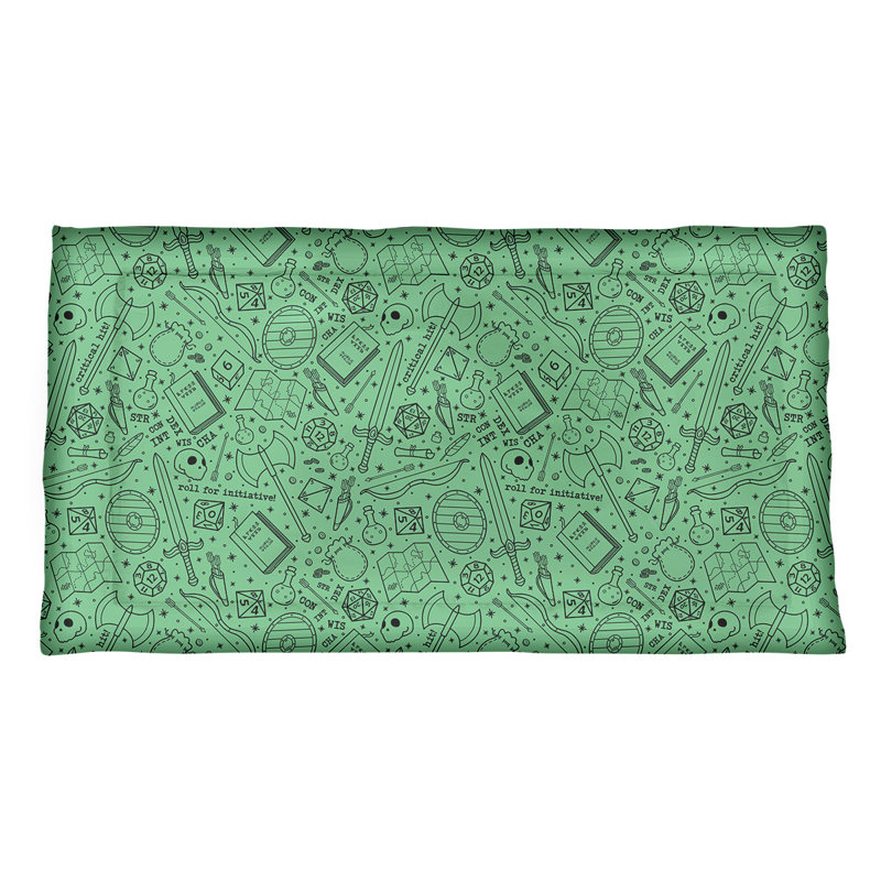 Katelyn Elizabeth Polyester Sham Set, Microfiber, King, Green/Black