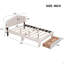 Grand lit plateforme tapissier Teddy