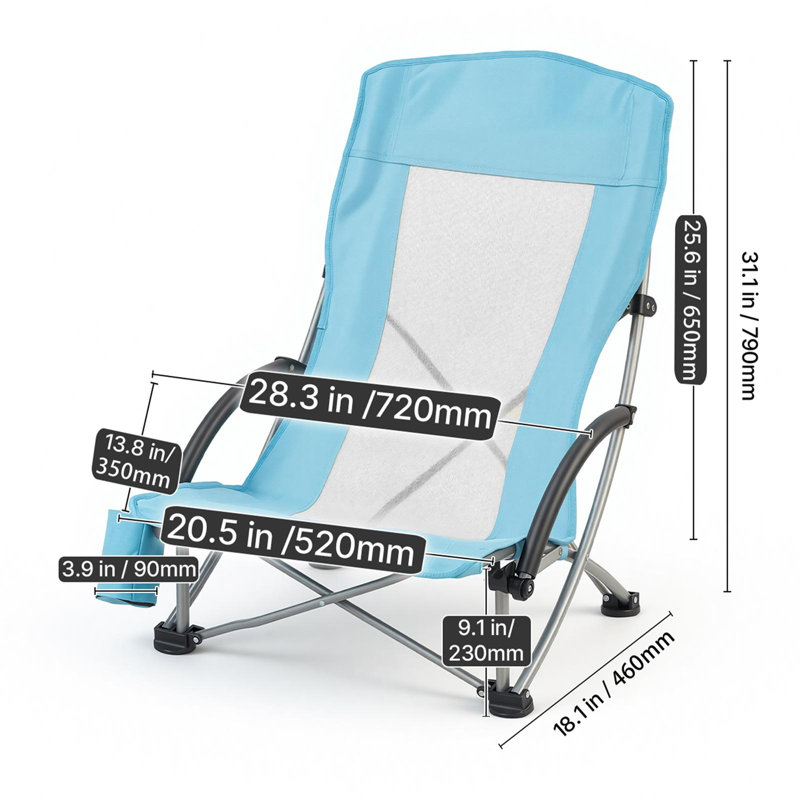 Chaise de plage pliante