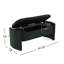Banc de rangement foncé et polyvalent foncé avec cachette