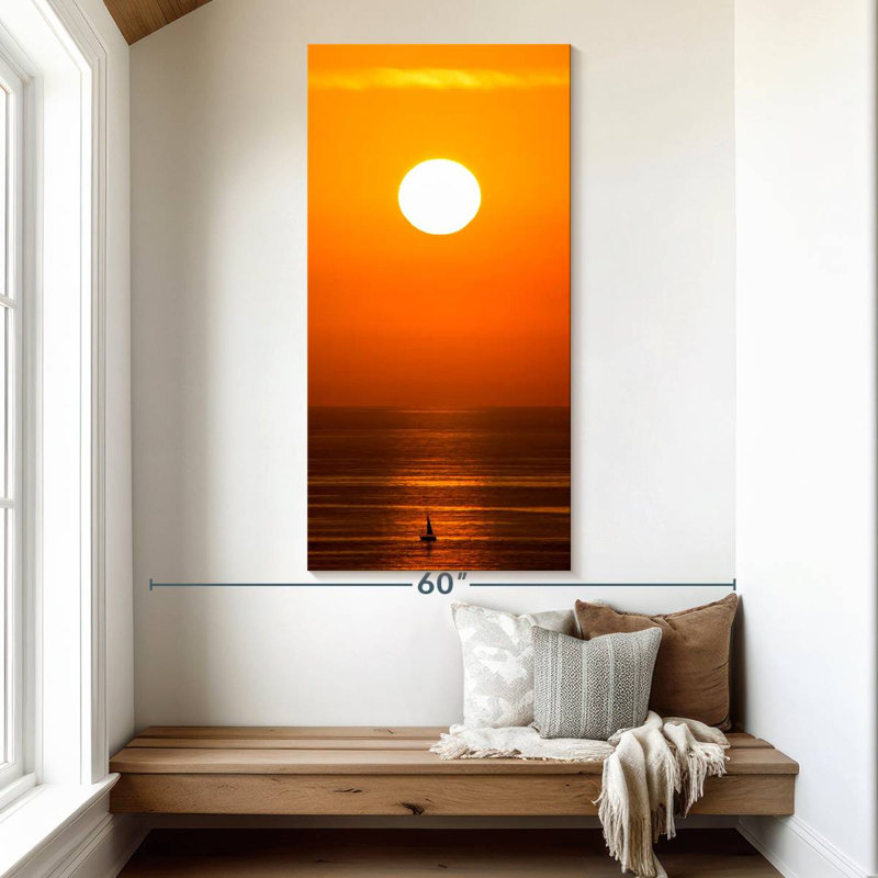 Sunrise voilier, H 54 po x l 27 po