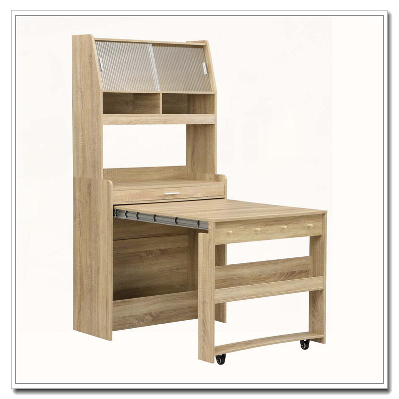 Compact Buffet Hutch Foldable Dining Storage Cupboard