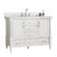 Ensemble de meuble-lavabo simple autoportant 48 po avec 2 poignées entièrement assemblé