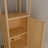 41" Single Door Locker with Shelves and Bamboo Construction
