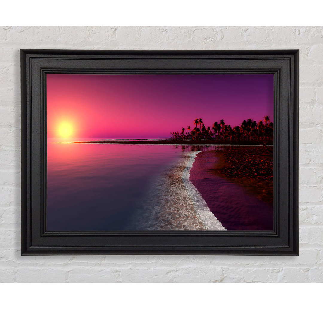 Twilight Sunset Gerahmter Druck Wandkunst