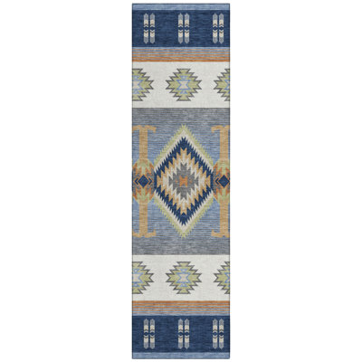 Machine Washable Indoor/Outdoor Chantille ACN2541 Lodge Rug
