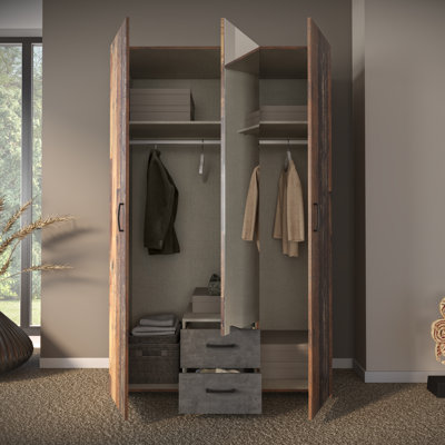 3 Door Wardrobe