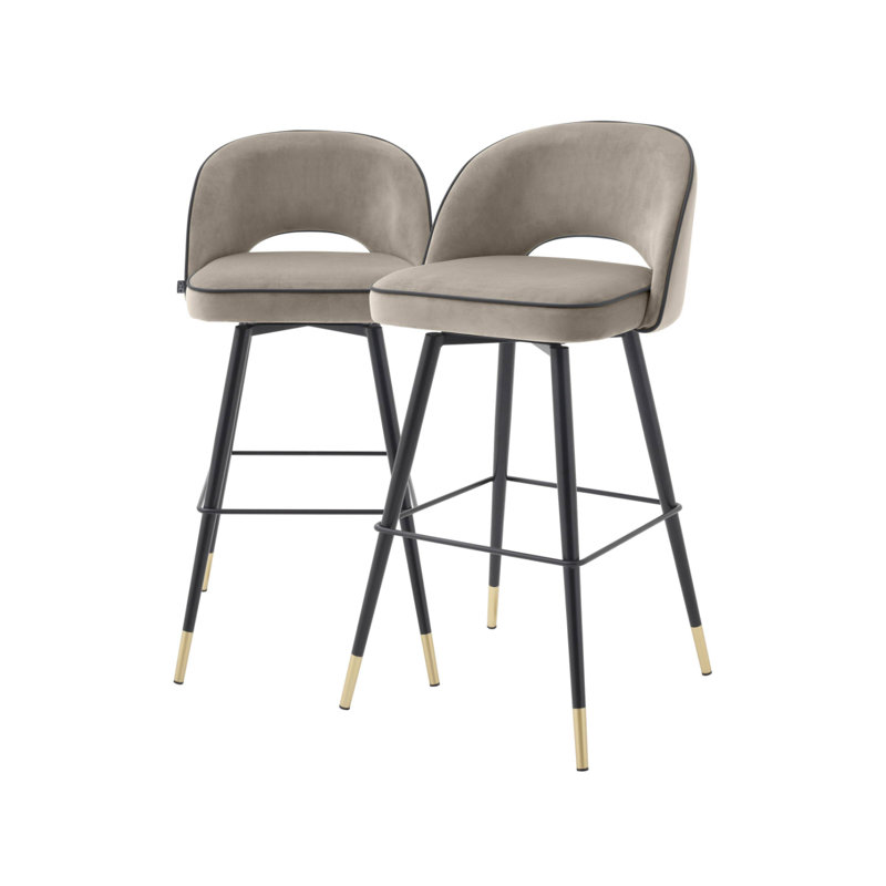 Cliff Barstools (2), Beige, Bar Stool (31” Seat Height)