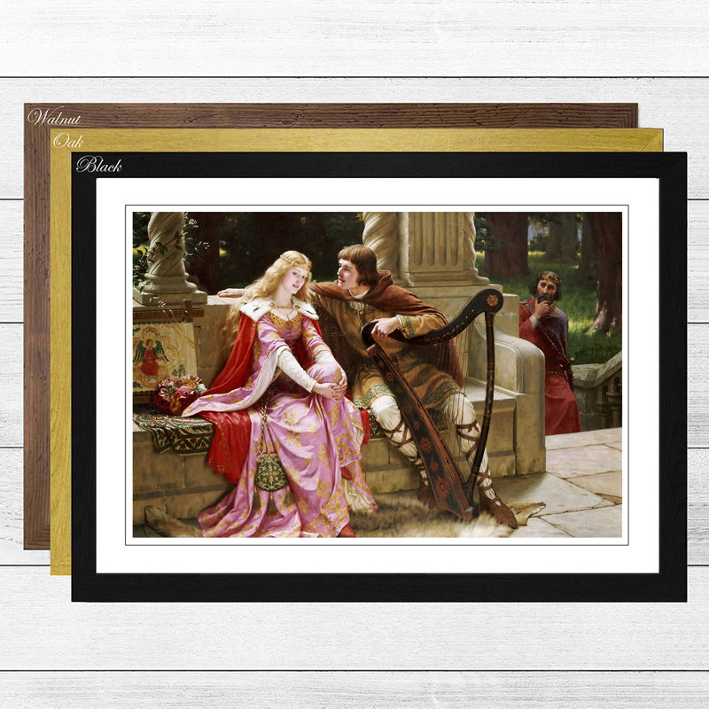 Edmund Leighton - Single Picture Frame Painting, Walnut