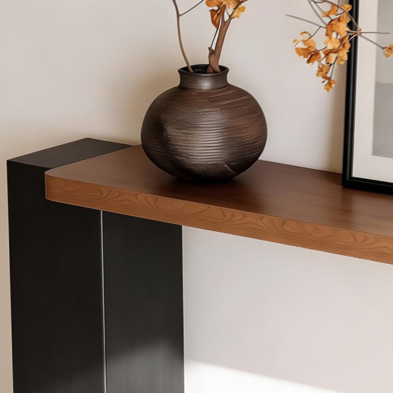 Console de style chinois moderne et classique, H 29,5 po x L 70,9 po x l 13,8 po