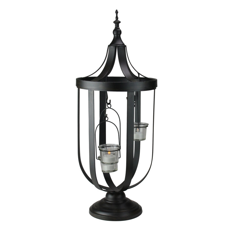 22" Antique-Style Birdcage Glass Votive Candle Holder
