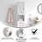 Dune Farmhouse Freestanding Linen Tower with Shelves, Drawer, and Doors-95375545