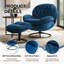 Fauteuil d'appoint avec repose-pieds Anouk-99861128