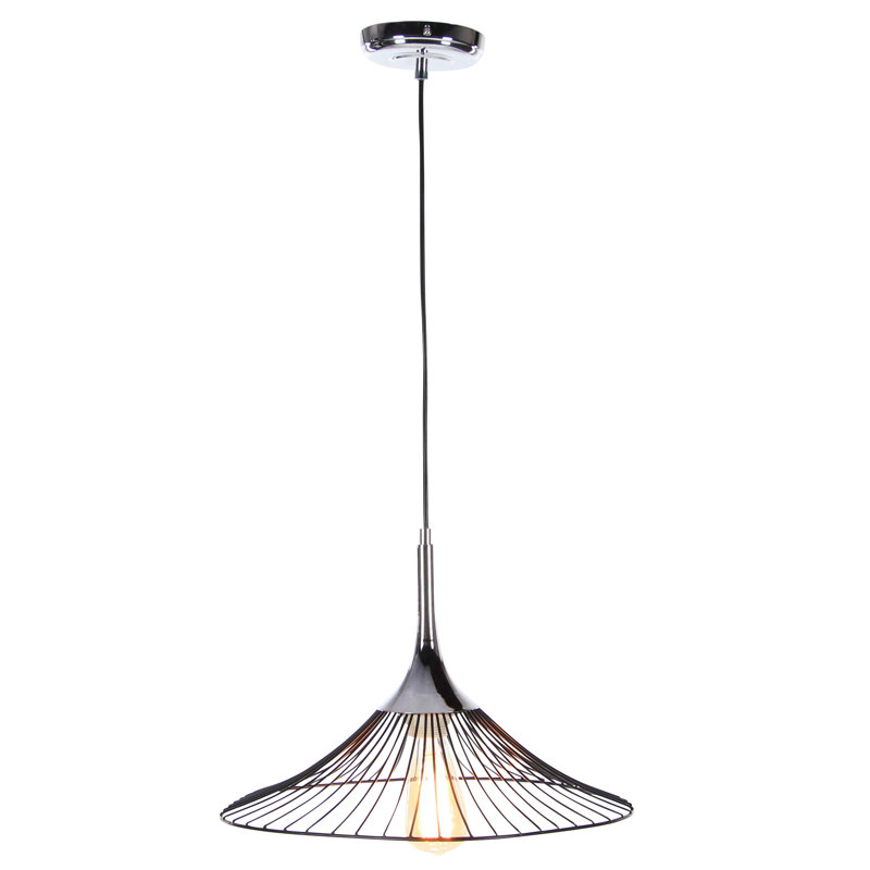 Bokamper 1 - Light Single Pendant, Silver, 11" H x 17" W x 16" D
