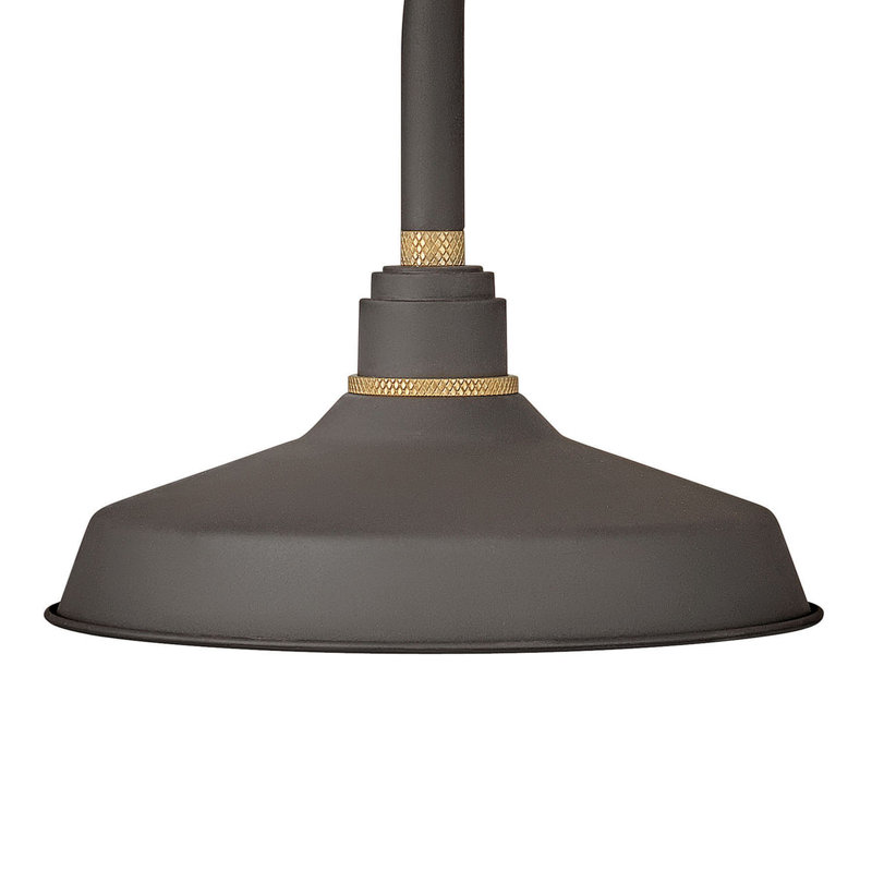 Foundry Wall Mount Outdoor Barn Light, 16" H x 12" W x 23.75" D, Textured Black