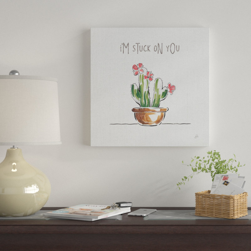 « désert fleuri ii » par daphné brissonnet,, reproduction d’impression sur toile tendue, H 12 po x l 12 po x P 0,75 po