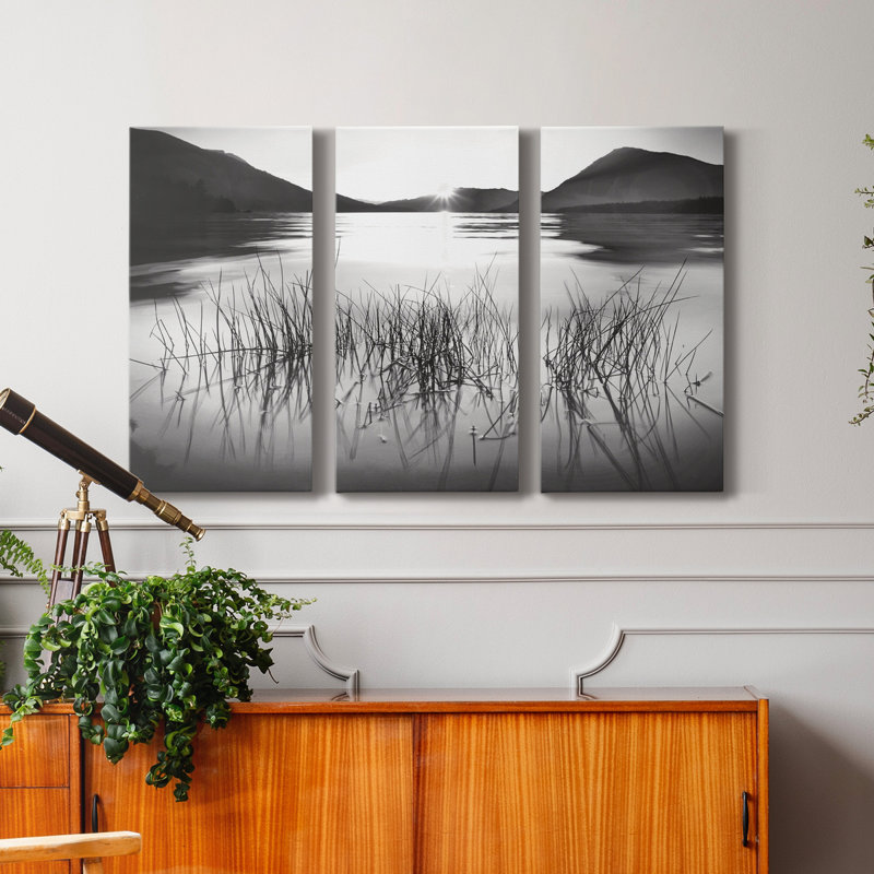 Whisper Lake - Photographie sur toile tendue 3 pièces, H 48 po x l 96 po x P 1 po