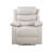 Eilbra Beige Synthetic Leather Power Motion Recliner-458931006